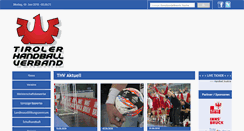 Desktop Screenshot of handball-tirol.com