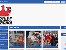 Tablet Screenshot of handball-tirol.com